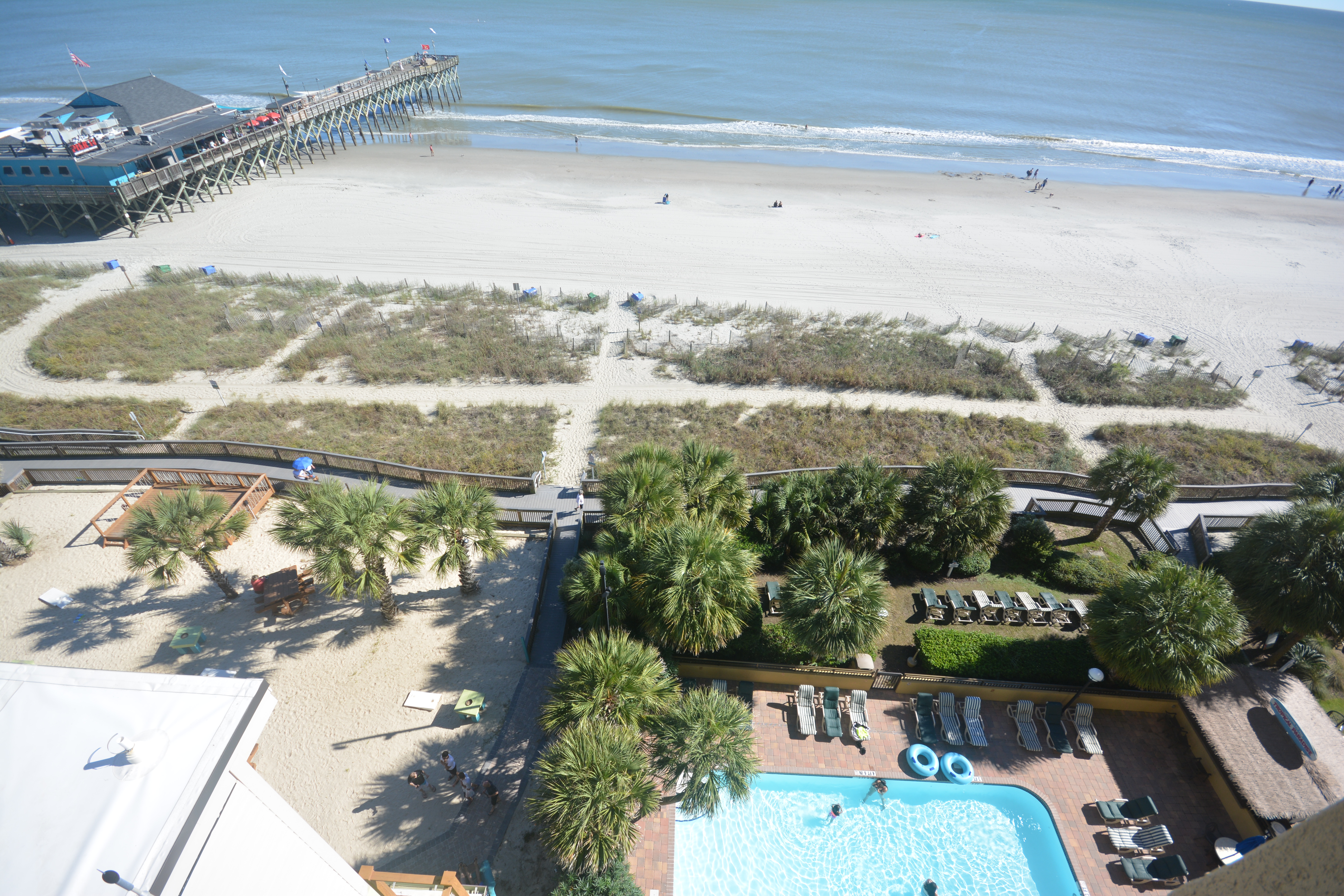 Holiday Inn at the Pavilion - living area overlooking the beach, the pier & the boardwalk