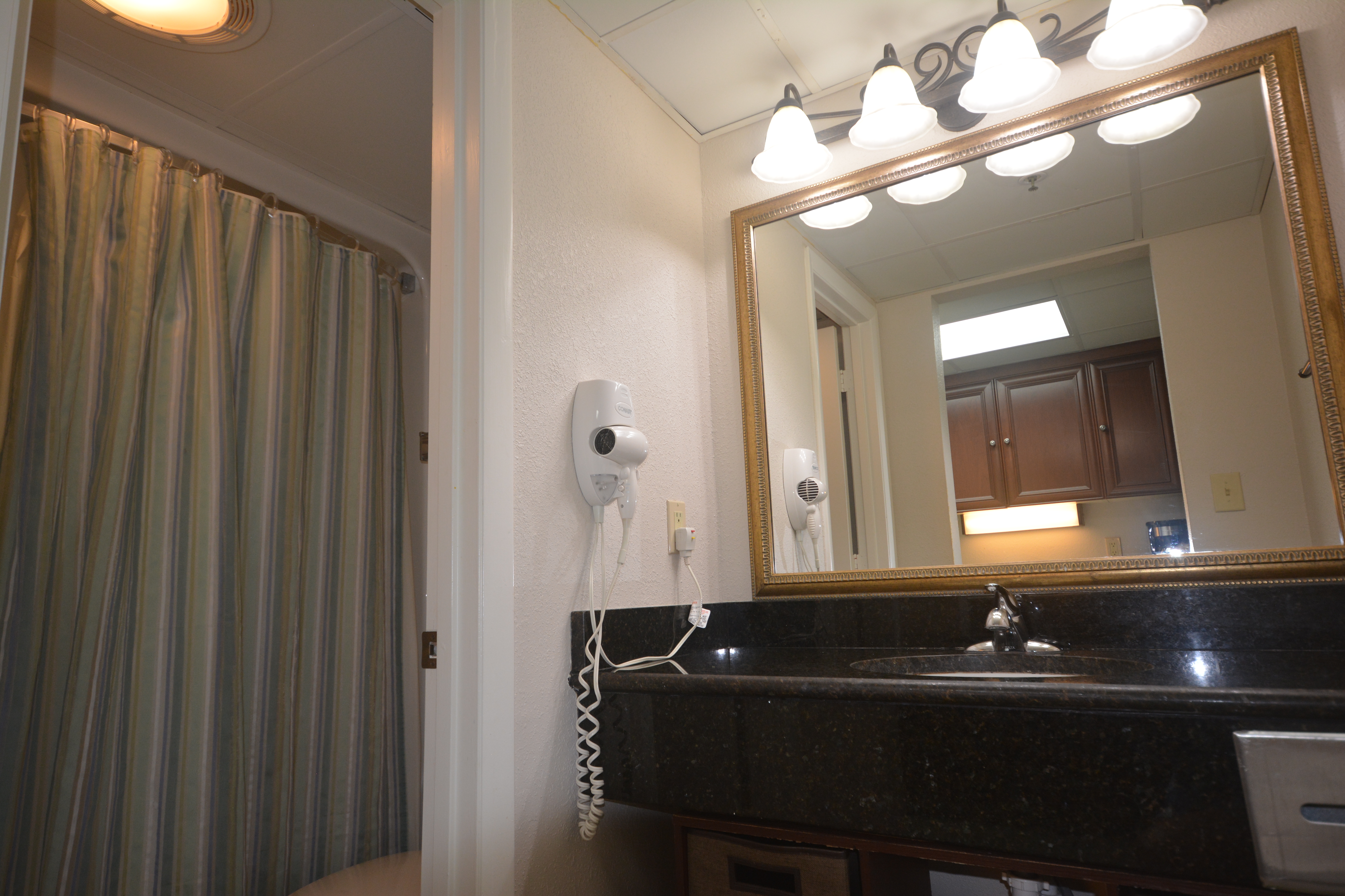 Holiday Inn at the Pavilion - bathroom with separate granite vanity