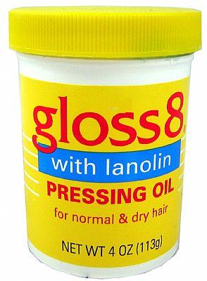 Sulfur 8 Gloss 8 with Lanolin PRESSING OIL - 4oz jar