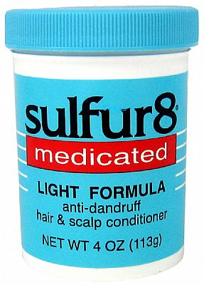 sulfur8 medicated - light formula - anti-dandruff - blue jar