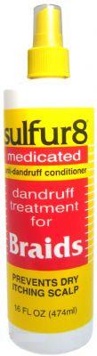 Sulfur8 Medicated Dandruff Treatment For Braids - 8oz spray