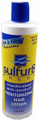 Sulfur8 FRESH medicated anti dandruff HAIR LOTION - 12oz bottle