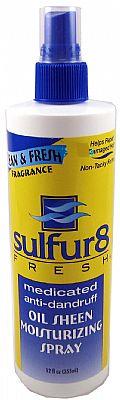 Sulfur8 FRESH medicated anti dandruff OIL SHEEN - 12oz spray