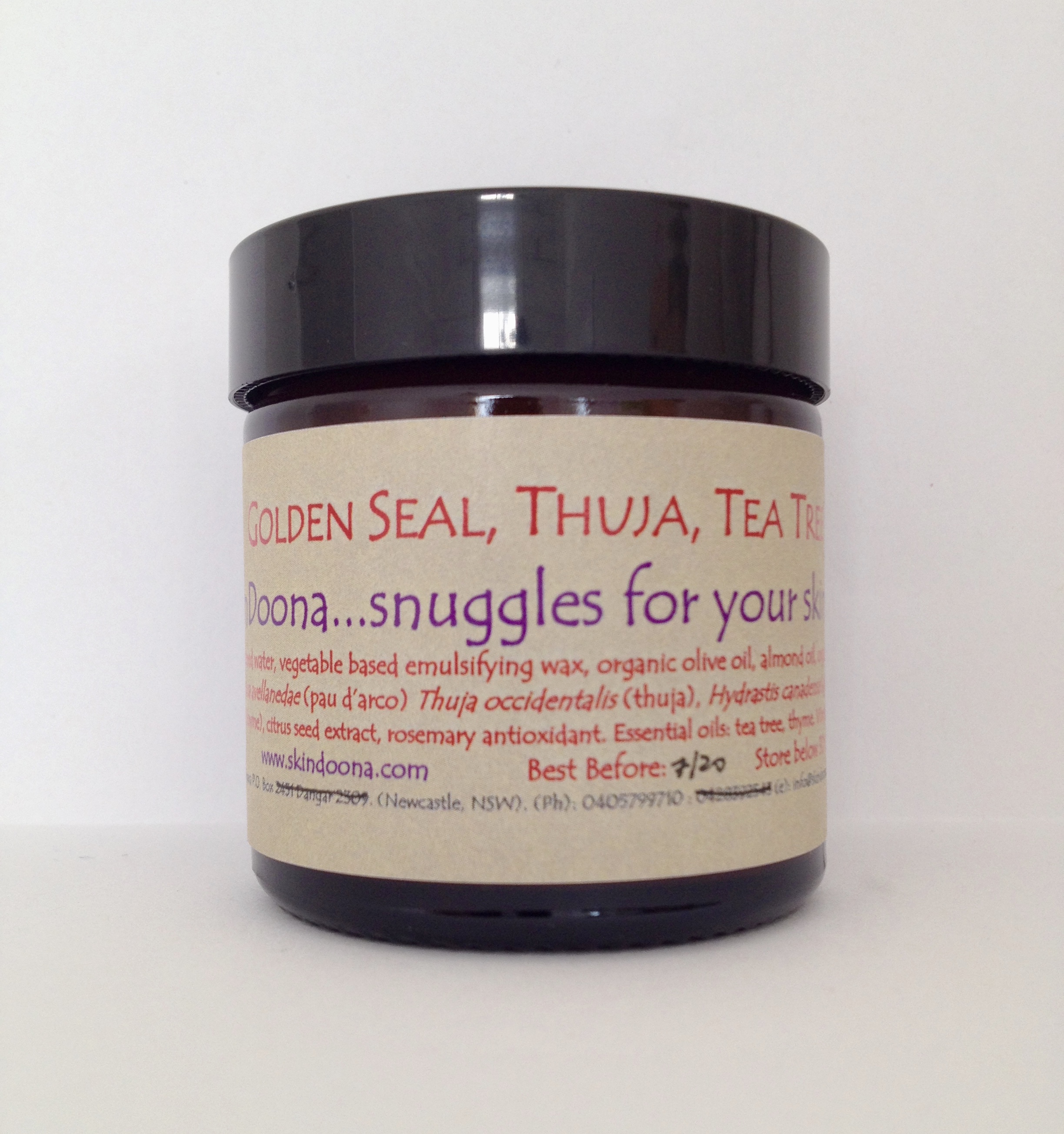 Golden Seal, Thuja and Tea Tree Cream