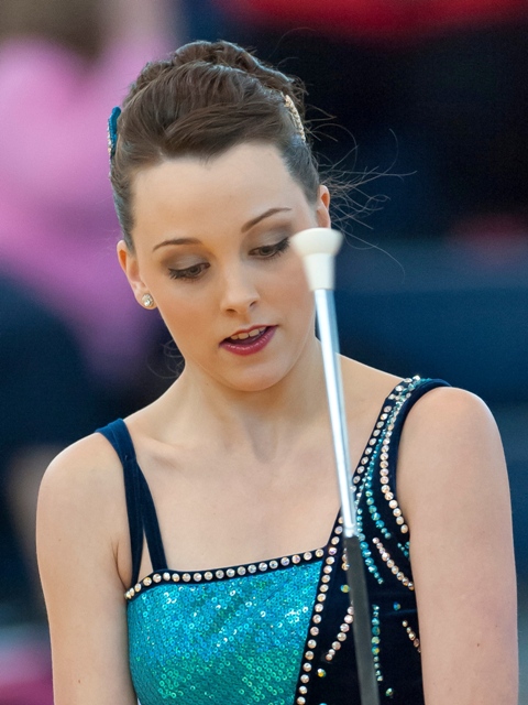 Lindsay Richards Feature Twirler College Park high school baton twirler twirling