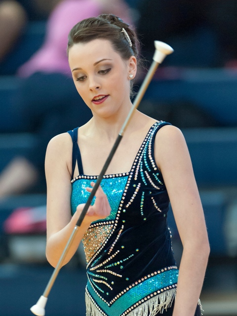 Lindsay Richards Feature Twirler College Park high school baton twirler twirling