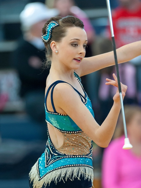 Lindsay Richards Feature Twirler College Park high school baton twirler twirling