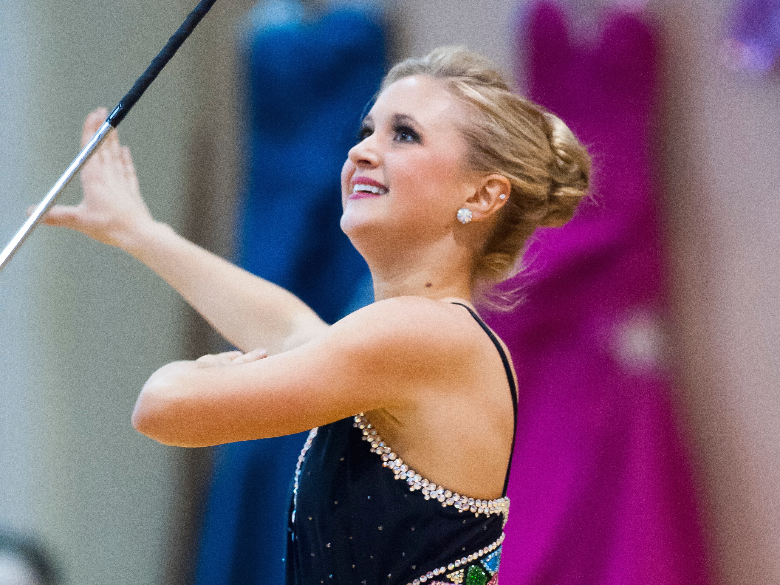 Feature Twirler at The Woodlands High School Lindsey McCormick