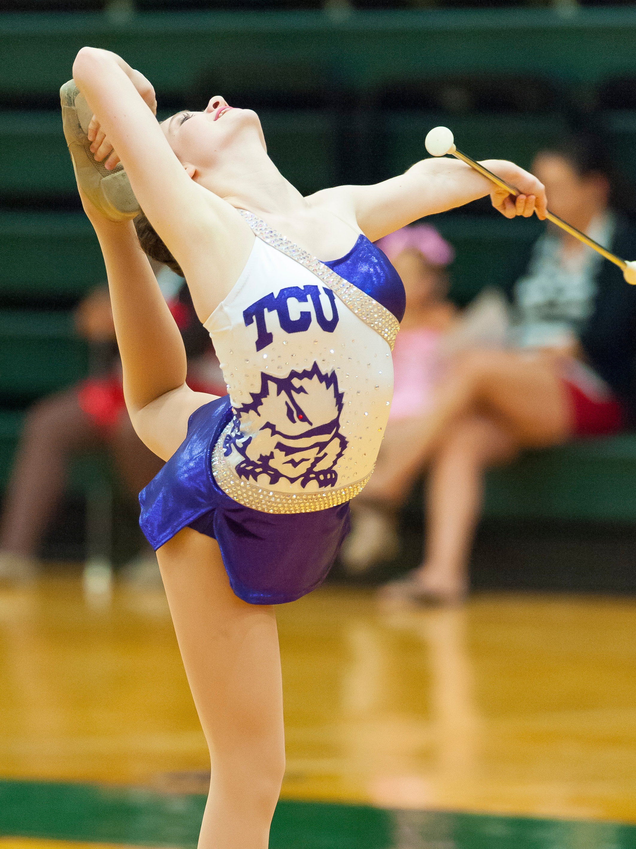 TCU Feature Baton Twirler Kristin Baker