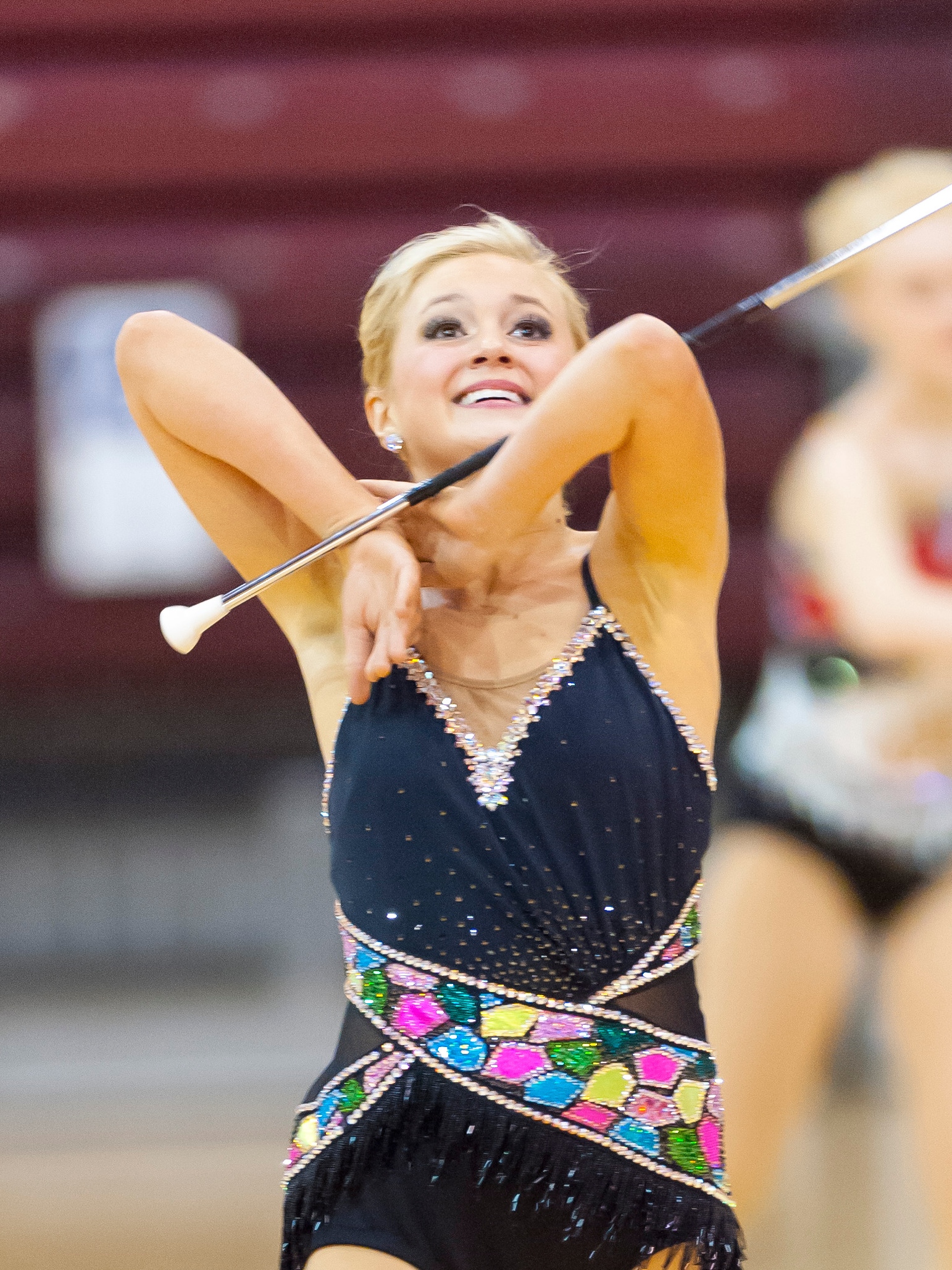 Feature Twirler at The Woodlands High School Lindsey McCormick