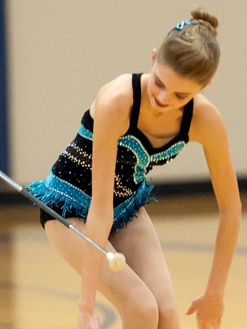 Lindsay Richards Feature Twirler College Park high school baton twirler twirling