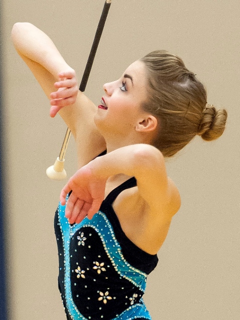 Lindsay Richards Feature Twirler College Park high school baton twirler twirling