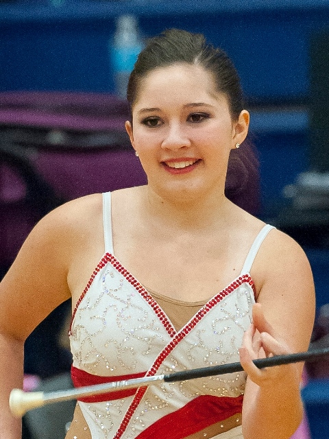 Senior Twirler Caroline Carothers