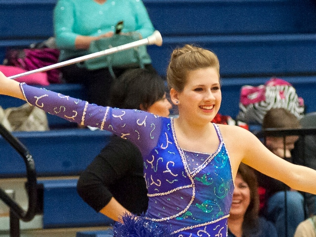 Lindsay Richards Feature Twirler College Park high school baton twirler twirling