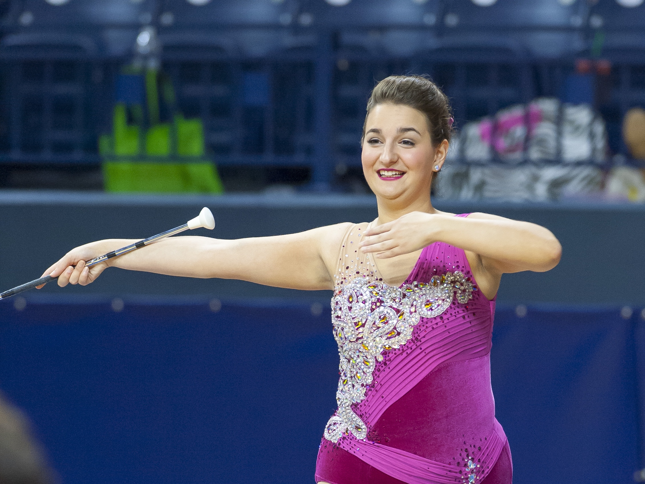 Image descriptionClare Fiore Feature Baton Twirler