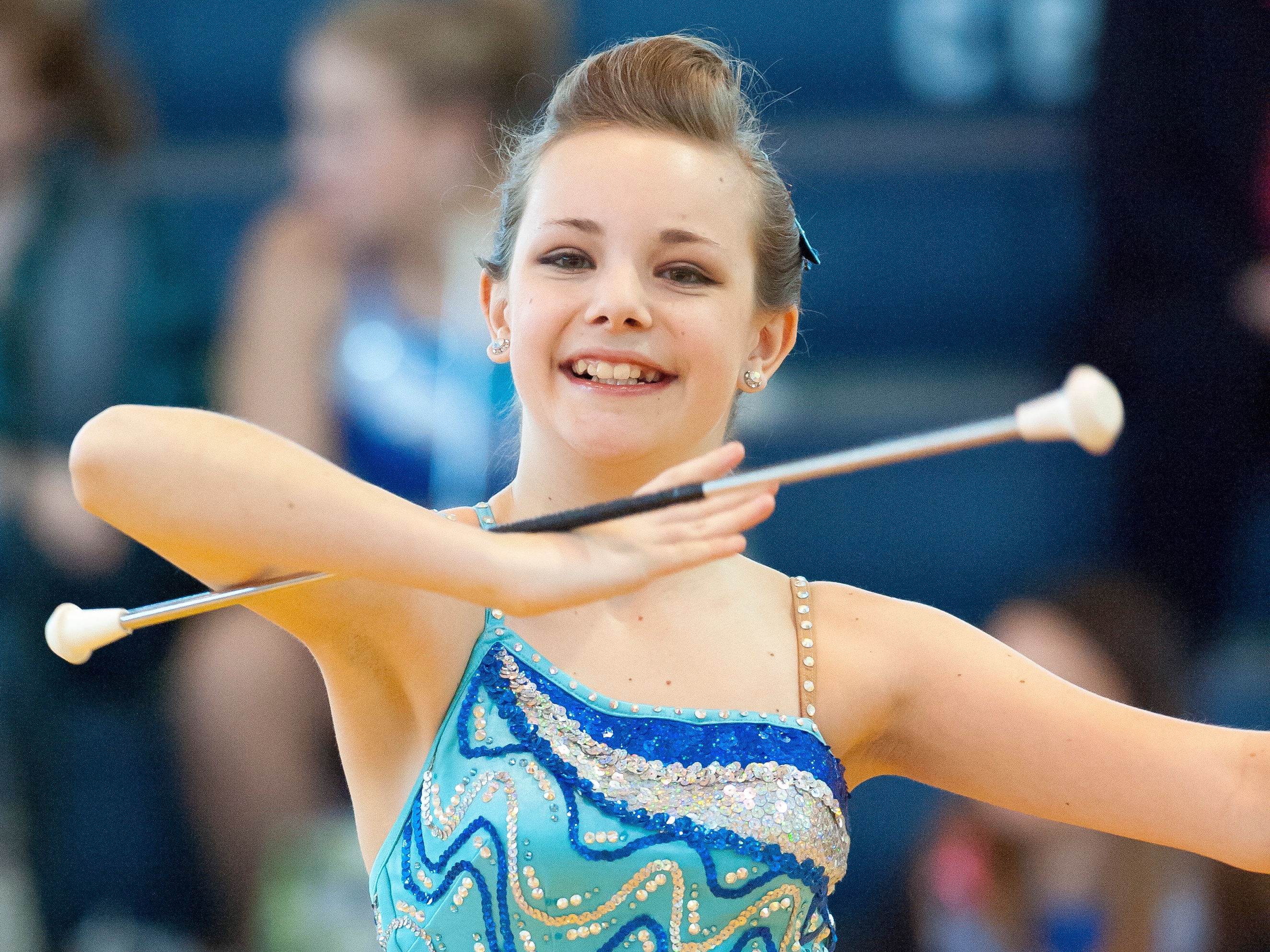 Emma Newsoroff College Park High School Feature Baton Twirler