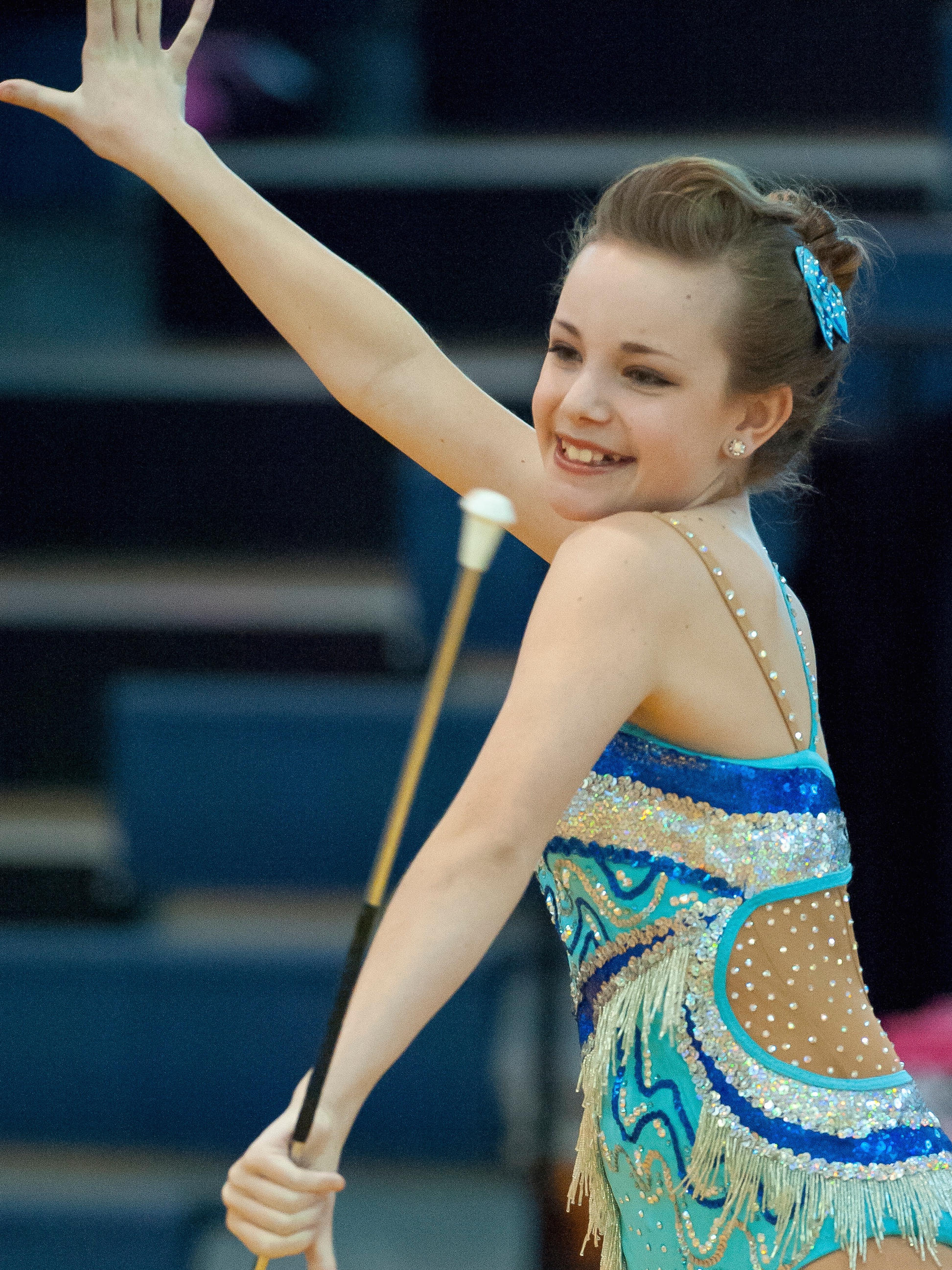 Emma Newsoroff College Park High School Feature Baton Twirler