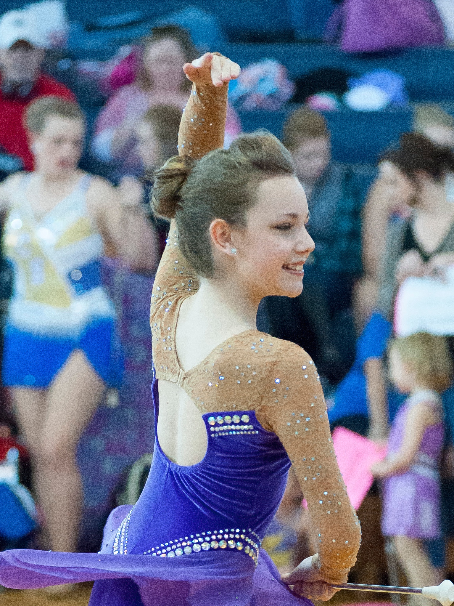 Emma Newsoroff College Park High School Feature Baton Twirler.