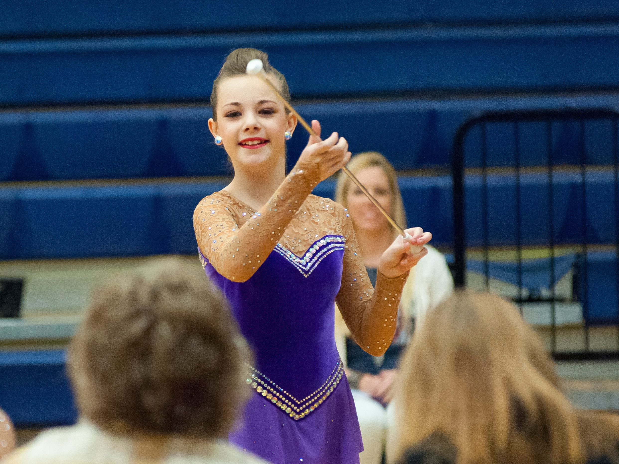 Emma Newsoroff College Park High School Feature Baton Twirler.