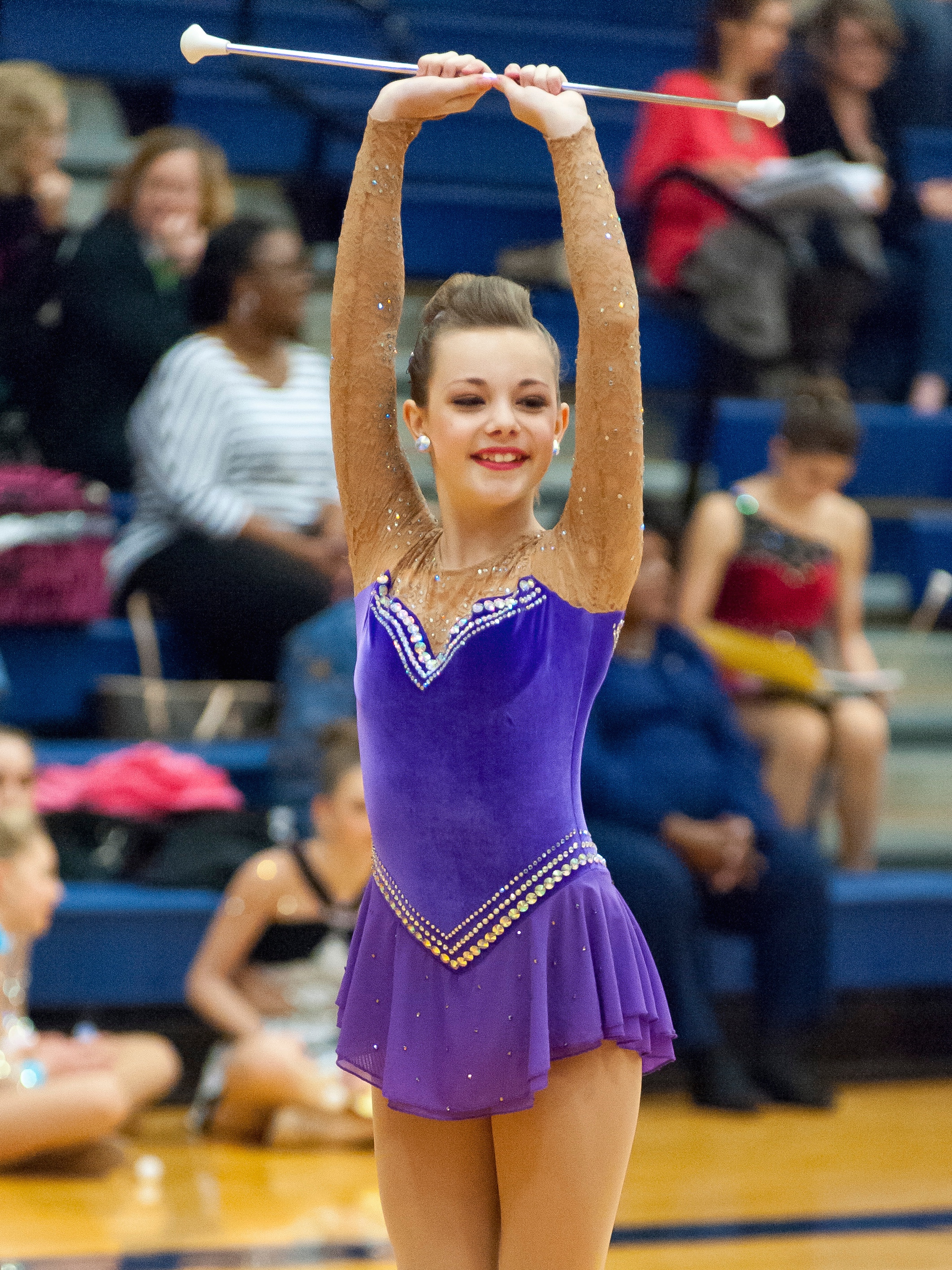 Emma Newsoroff College Park High School Feature Baton Twirler.