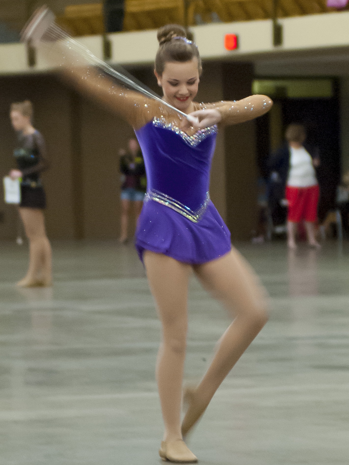 Emma Newsoroff College Park High School Feature Baton Twirler.