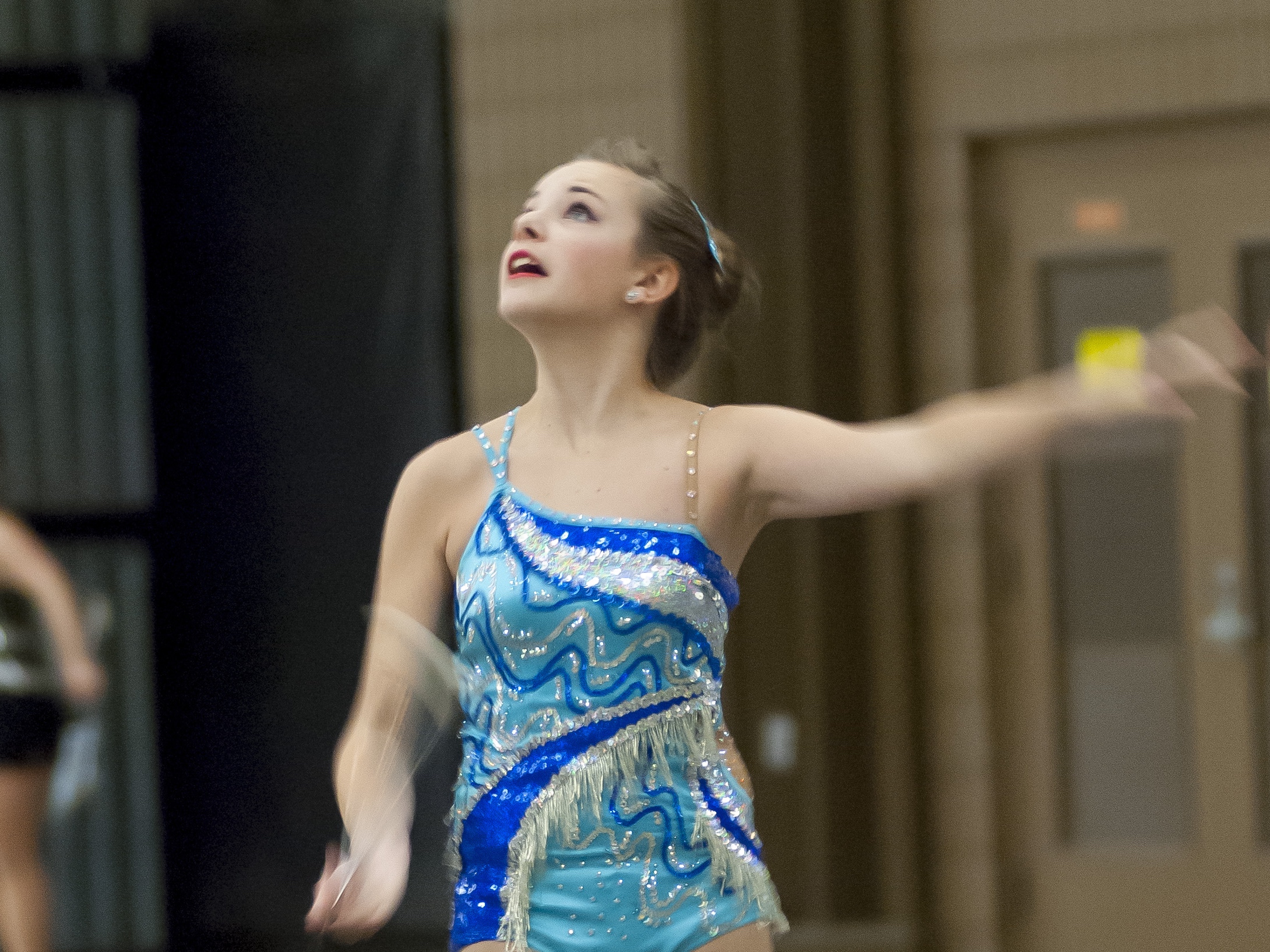 Emma Newsoroff College Park High School Feature Baton Twirler.