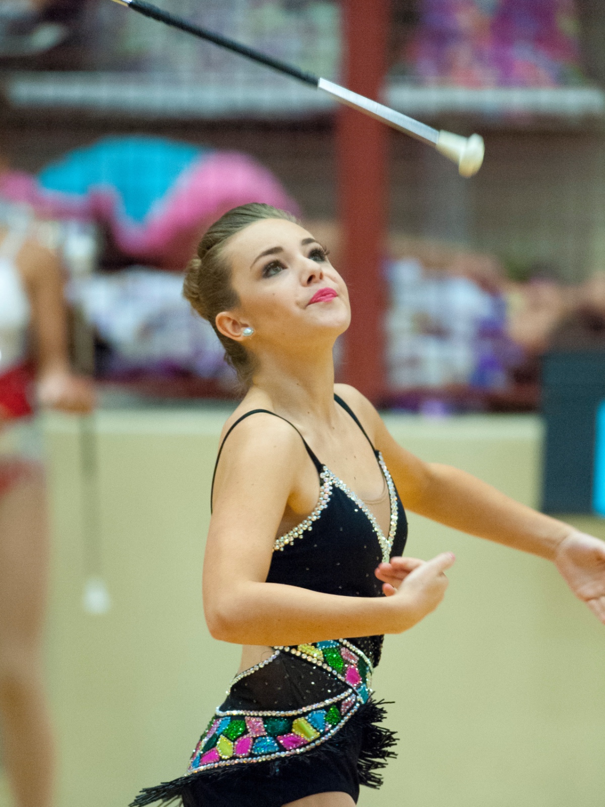 Emma Newsoroff College Park High School Feature Baton Twirler.