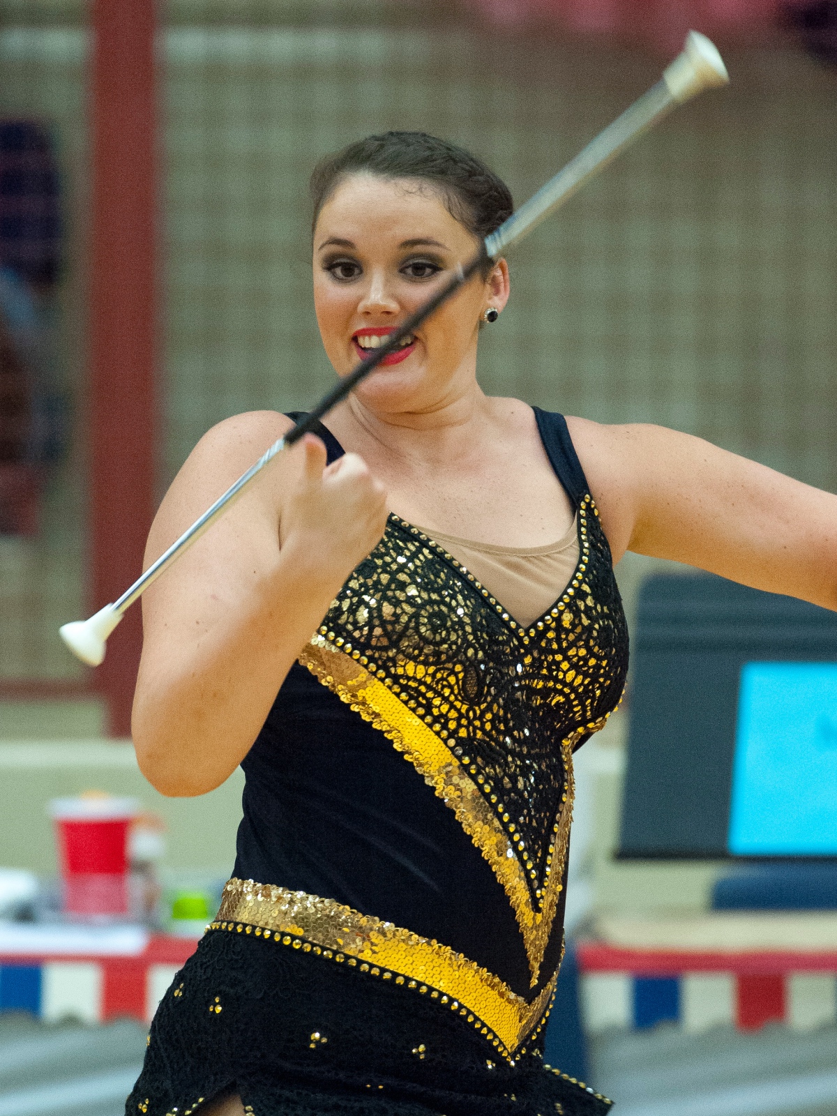 University of Houston Feature Twirler Morgan Bull