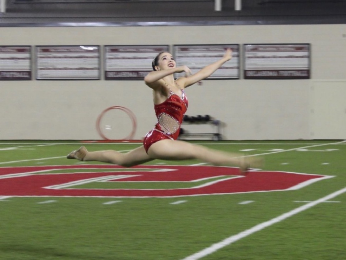 Emily Perkins OU Feature Baton Twirler