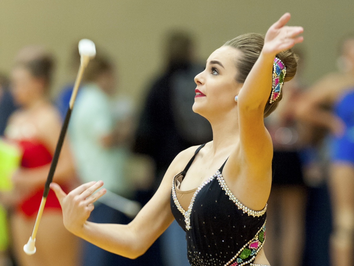 Emma Newsoroff College Park High School Feature Baton Twirler