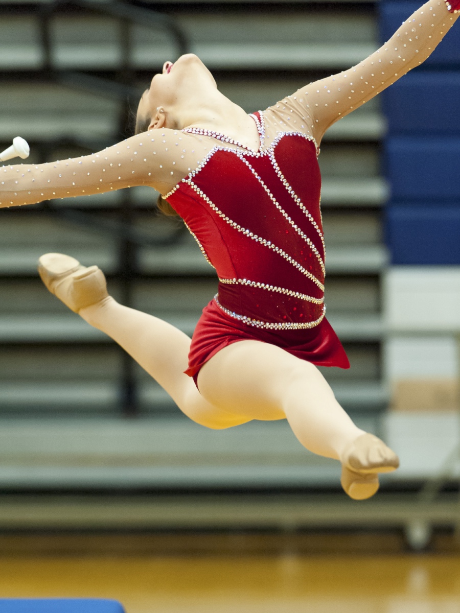 Emma Newsoroff College Park High School Feature Baton Twirler