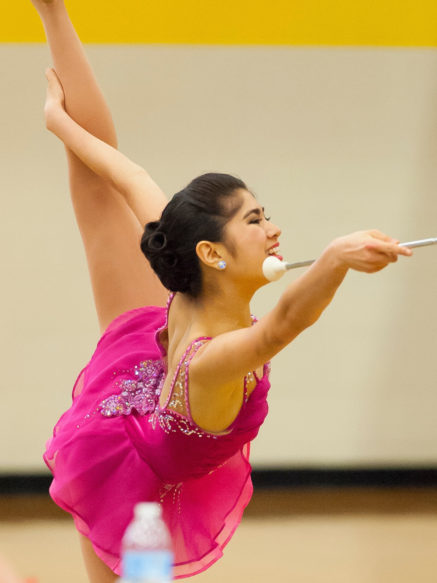 Isabel Obias the 2014 Southwest Regional Miss Majorette Struts at the 2014 Texas State Championships in Desoto, Texas 