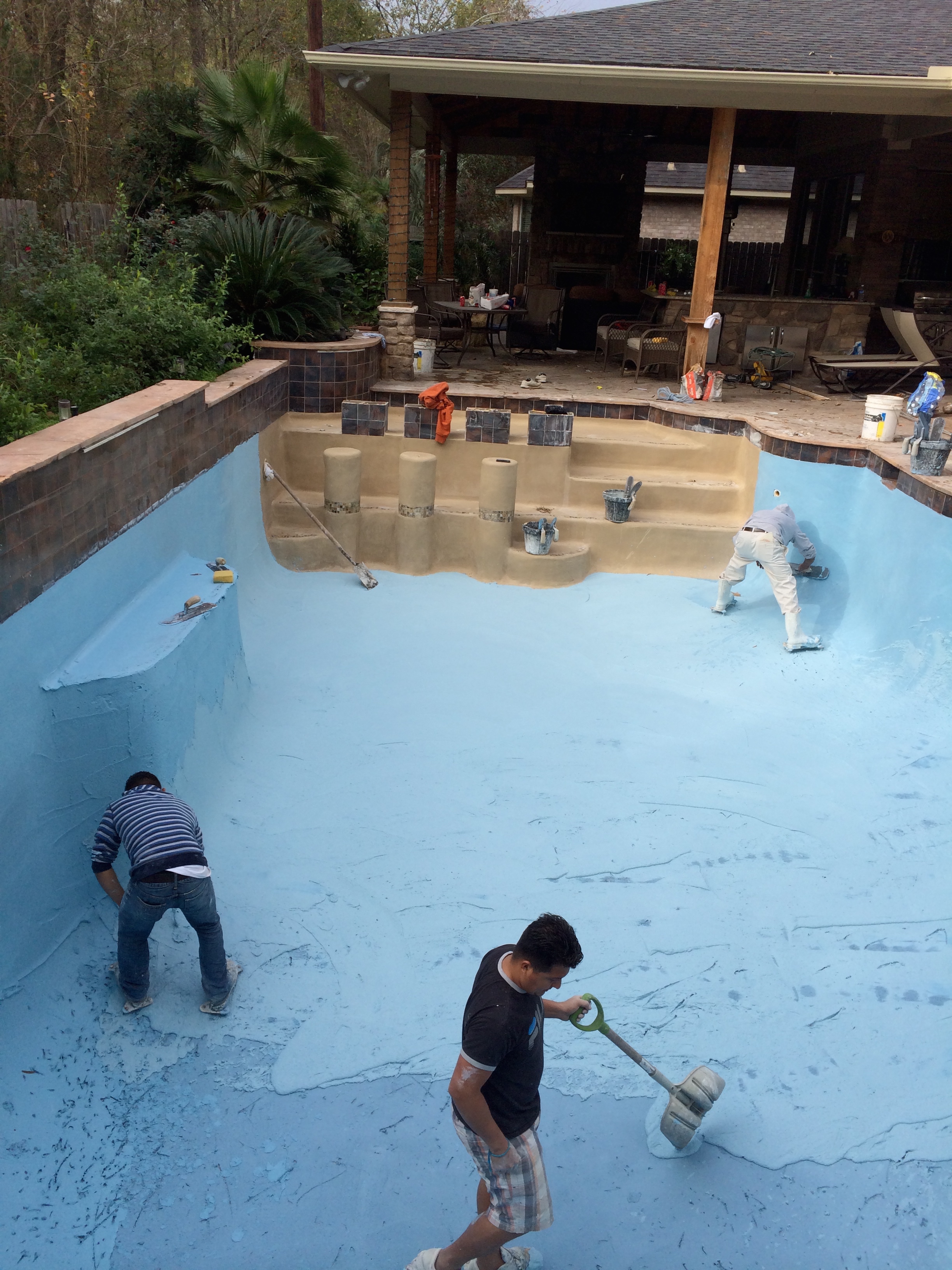 pool plaster, replastering, replaster