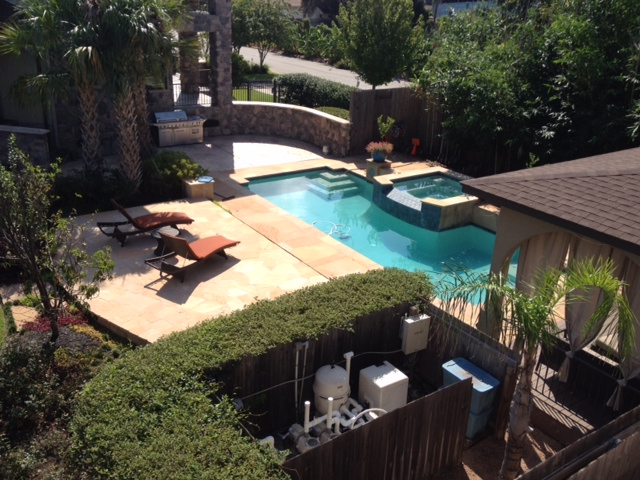 Travertine pool deck houston