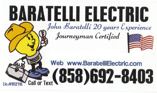 Poway Electrician Baratelli Electric