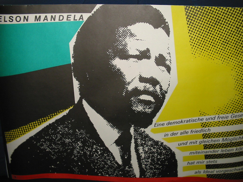 Nelson Mandela Plakat der DDR