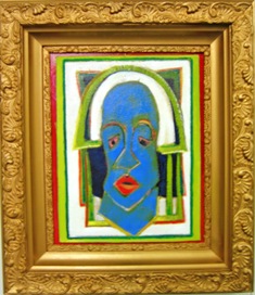 African Mask On Oil Board $950.00