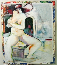 Seated Model #2 on paper